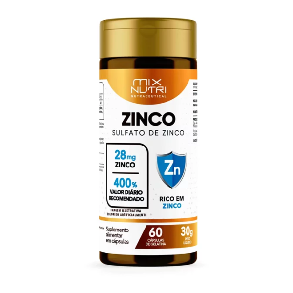 SULFATO DE ZINC NUTRACÉUTICO - 60 CÁPSULAS