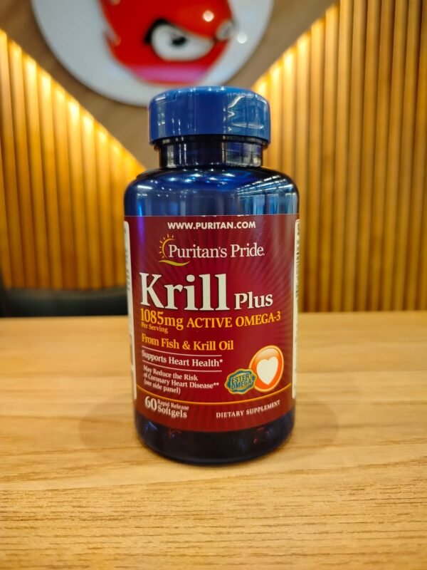 KRILL PLUS  OMEGA 3 60 SOFTGELS